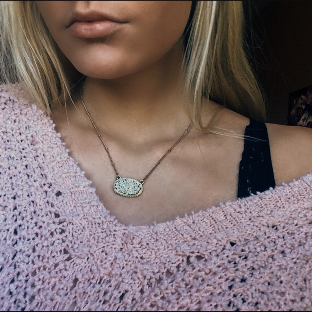Gold “Druzy” Style Necklace